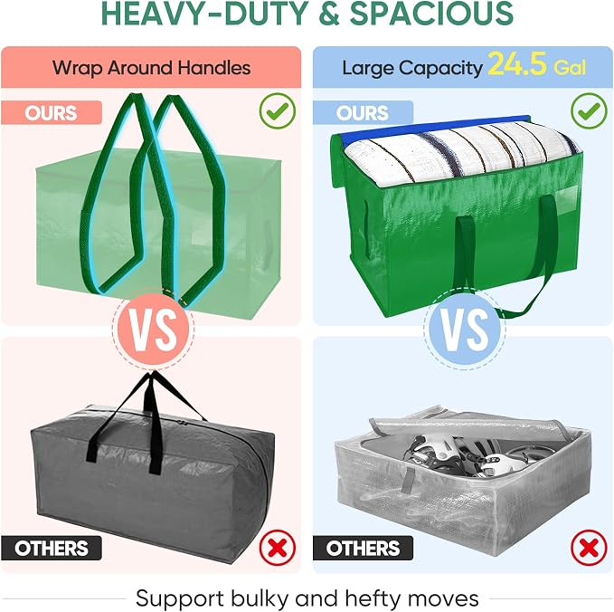 BALEINE 8-Pack Oversized Moving Bags - Image 4
