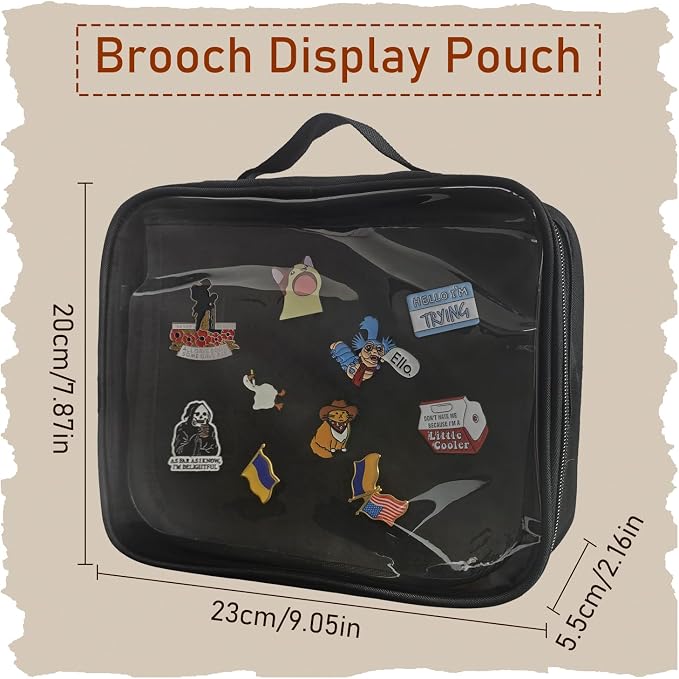 FR Multi-Function Enamel Pin Display Book, Detachable Binder Pin Bag - Image 2