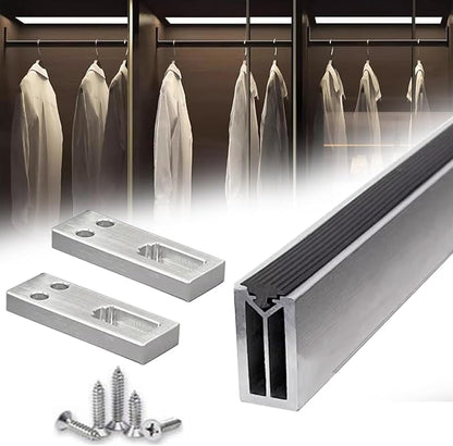 Square Closet Rods-Cuttable, Removable-Heavy Duty Black Wardrobe Rods and by Unknown