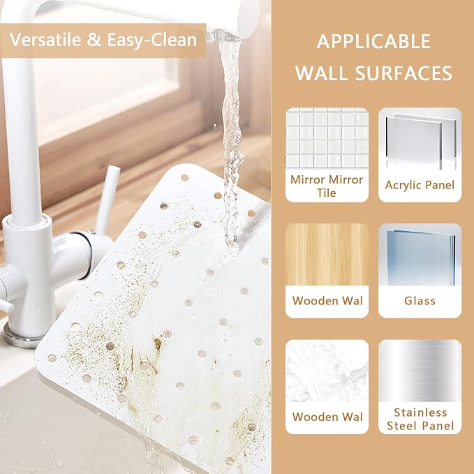 20x13x4.7-Inch Inside Cabinet Door Organizer, Adhesive Shelf, No Drilling - Image 7