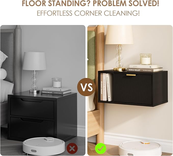 Masupu Floating Nightstand, Wall Mounted Floating Bedside Table - Image 4