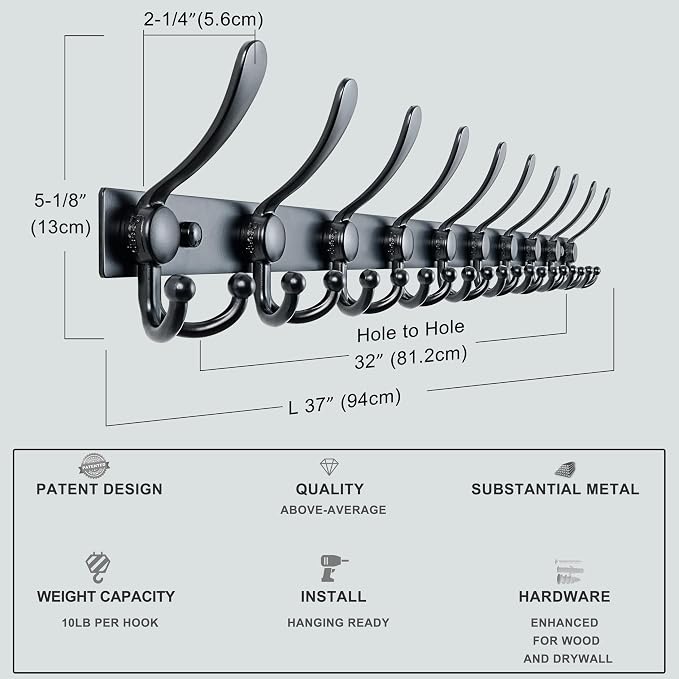 Dseap MaxStrong 2.0 Coat Rack Wall - Image 6