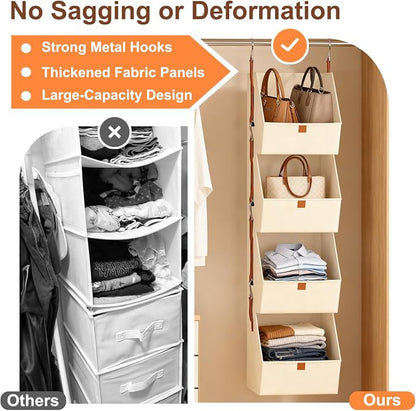 4-Tier Hanging Closet Organizer and Storage - Image 5