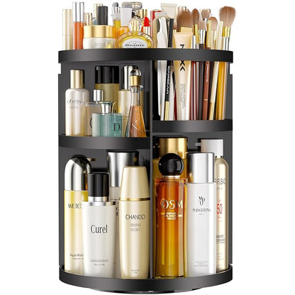 Makeup Organizer 360 rotating, Adjustable Skincare Organizers by HEMTROY
