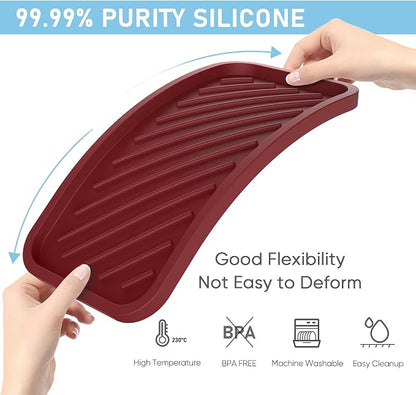 EG-SIPRO Silicone Sponge Holder, Large 10" Kitchen Sink Organizer Tray Kitchen - Image 3