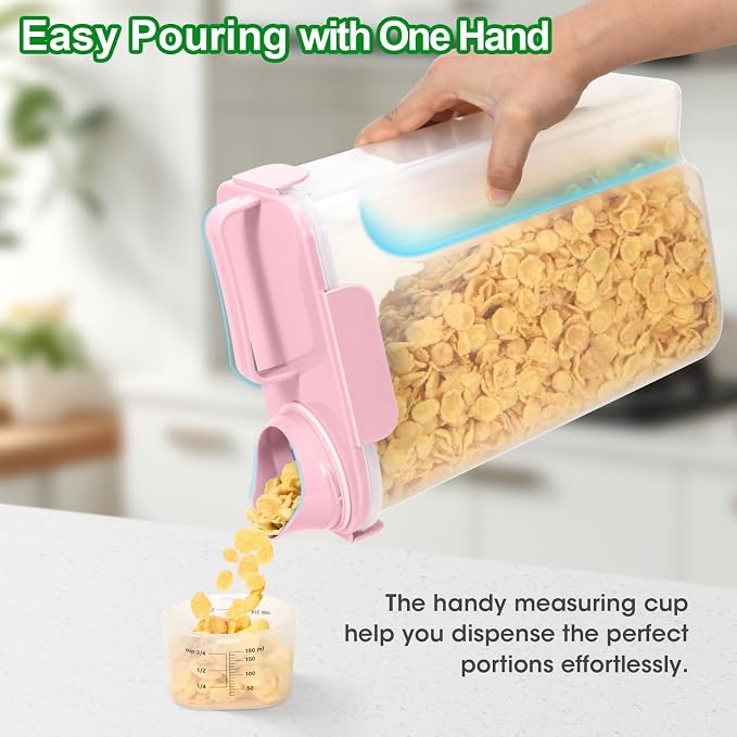 TBMax Airtight Rice Container 10 Lbs, Cereal Dispenser, Pet Cat Dog Food - Image 2