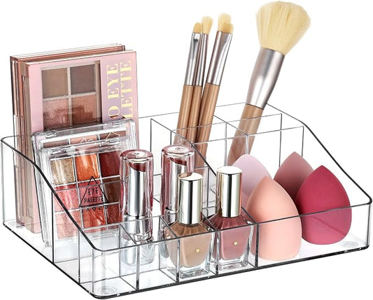 Vtopmart 1 Tier Clear Makeup Organizer, Cosmetic Storage by Vtopmart