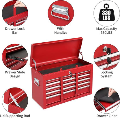 Metal Tool Box Organizer | Lockable Tool Chest | Toolbox - Image 9
