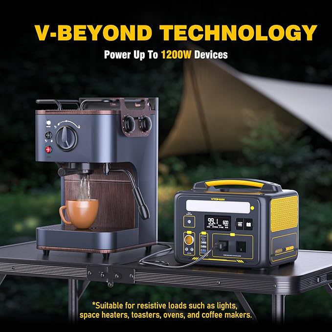 VTOMAN Jump 600X Portable Power Station 600W, 299Wh Solar Generator LiFePO4 - Image 5