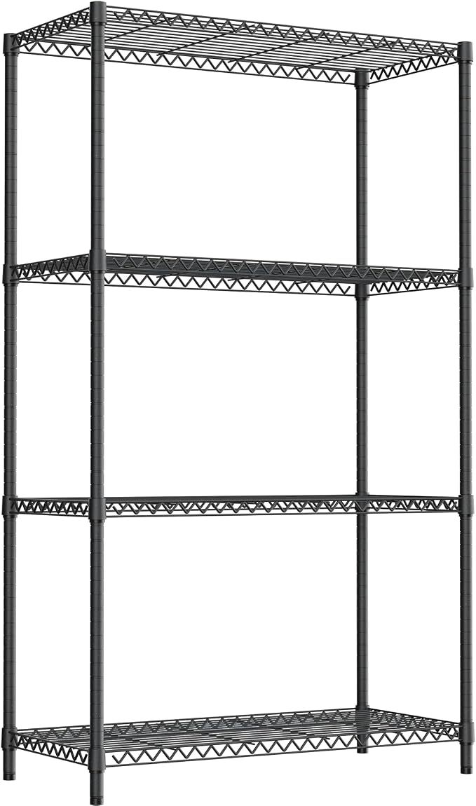 Standing Shelf Units Wire Rust-Proof Outdoor Storage Shelving 4-Tier Utility - Image 6