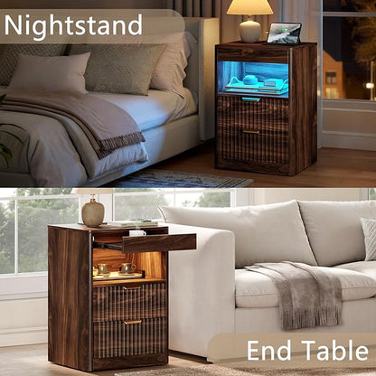 REAHOME Fluted Nightstand Set of 2 - Image 6