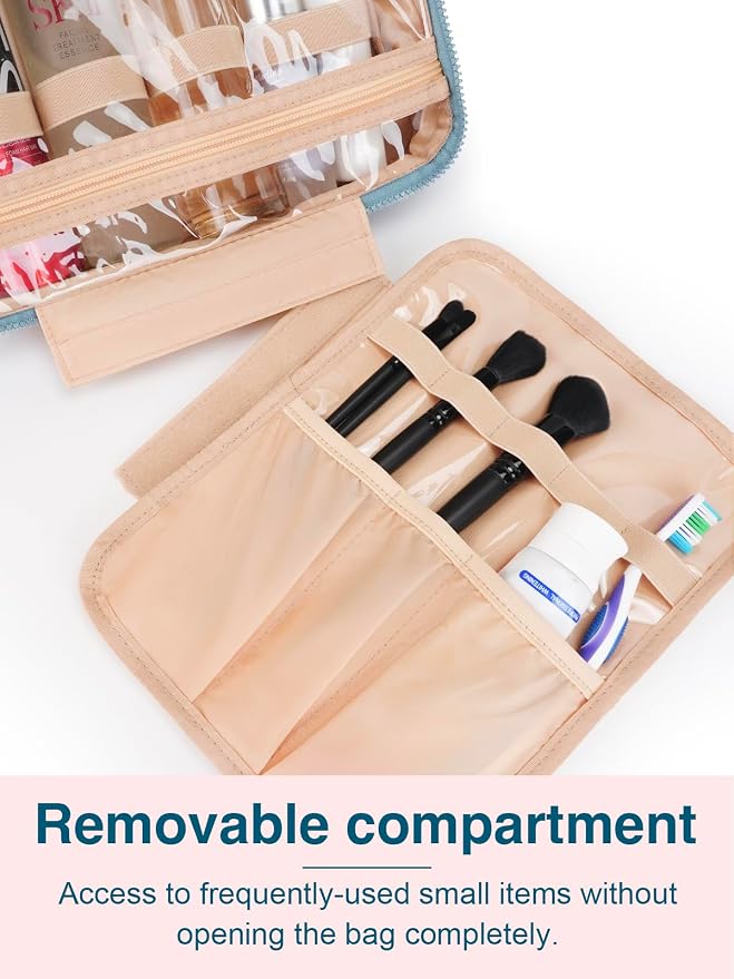 Women's Hanging Toiletry Bag, Waterproof Travel Cosmetic Organizer - Image 6