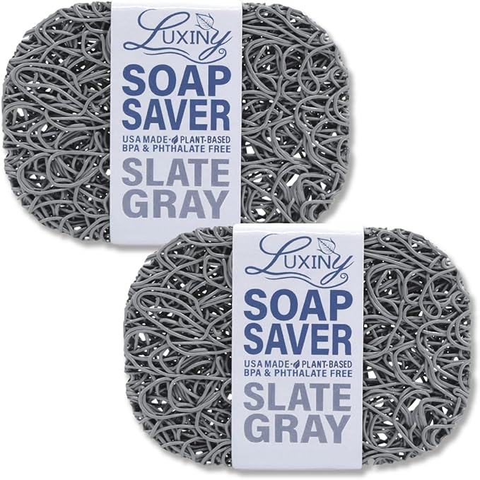 Soap Savers for Bar Soap, American Made by Luxiny, Lifts Soap in Soap Dishes & by Luxiny