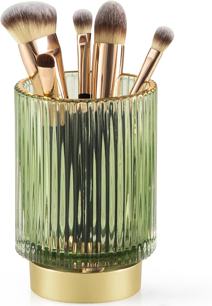 CANITORON Makeup Brush Holder, Glass Makeup Brush Holder Organizer Store by CANITORON