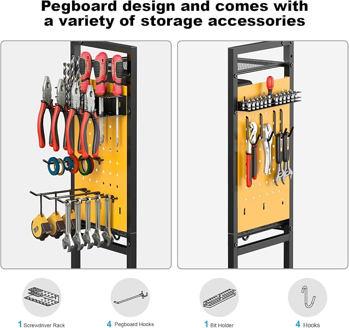 CCCEI Garage Power Tools Organizer Cart - Image 5