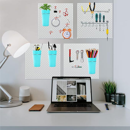 Pegboard Rack Garage Storage Steel Horizontal Peg Board Pack, Steel Pegboard - Image 8