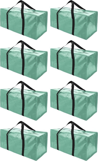 Extra Large Moving Bags with Zippers & Carrying Handles, Heavy-Duty Storage Tote by PANDA+JOYS