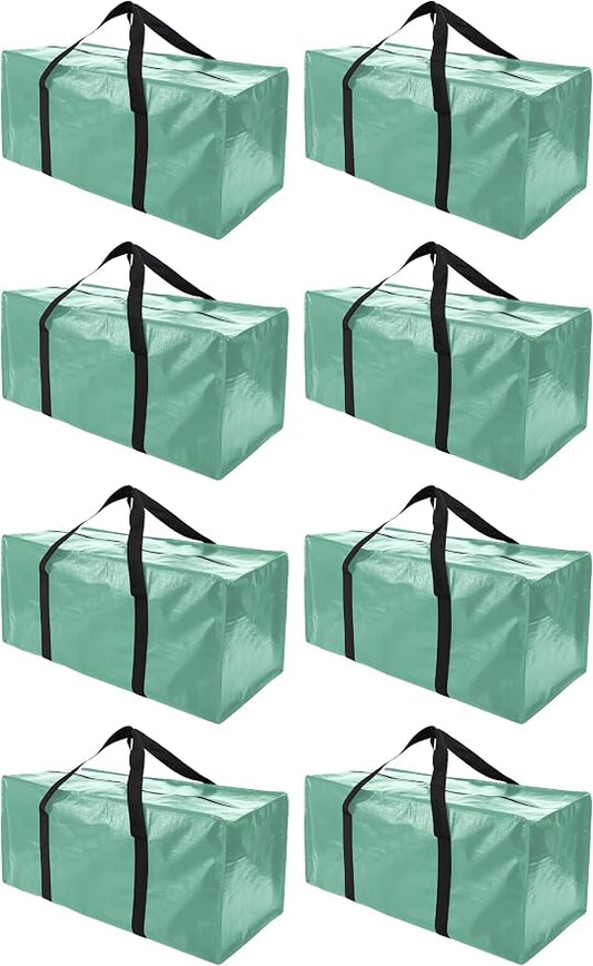 Extra Large Moving Bags with Zippers & Carrying Handles, Heavy-Duty Storage Tote by PANDA+JOYS