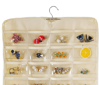 Bloss Hanging Jewelry Organizer 80 Pockets Hanging Double-Side Jewel Hanger - Image 2