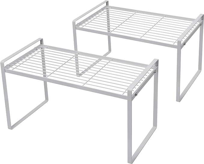 2Pack Cabinet Shelf Organizer Storage Rack Space Saving by Shantton