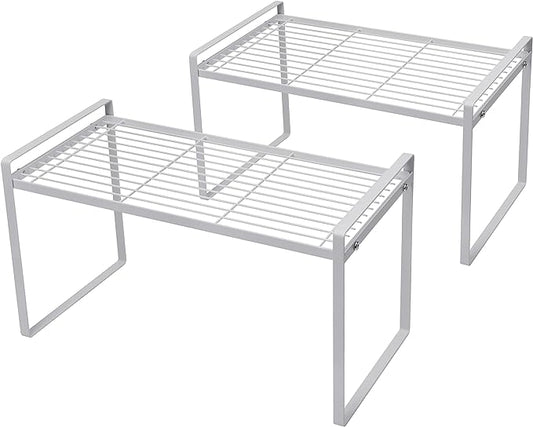 2Pack Cabinet Shelf Organizer Storage Rack Space Saving by Shantton