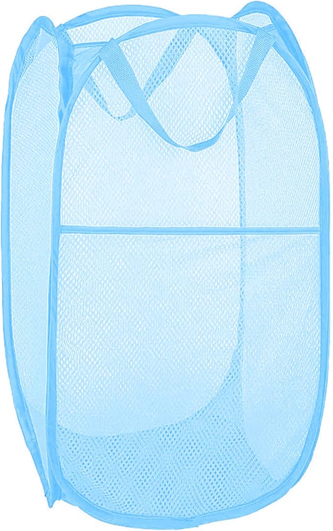 Larpur Pop up Laundry Hamper, Collapsible Laundry Basket, Portable Mesh Clothes by Larpur
