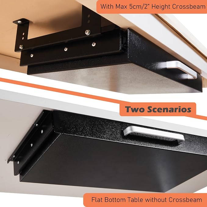 Under Desk Drawer Organizer 21" Black Upgraded - Image 5