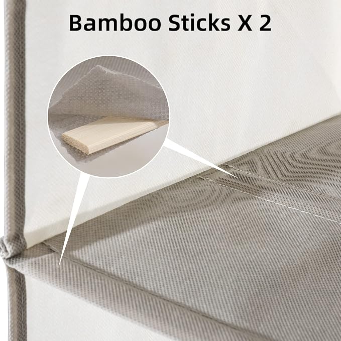 4-Shelf Hanging Closet Organizer and Storage, Collapsible Hanging Shelves - Image 4