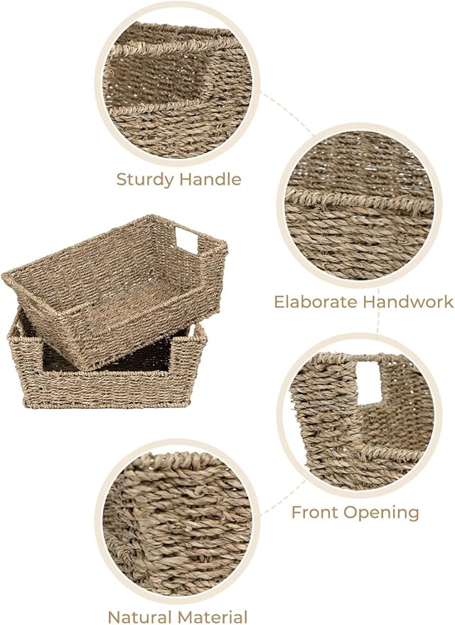 StorageWorks Wicker Storage Basket - Image 4