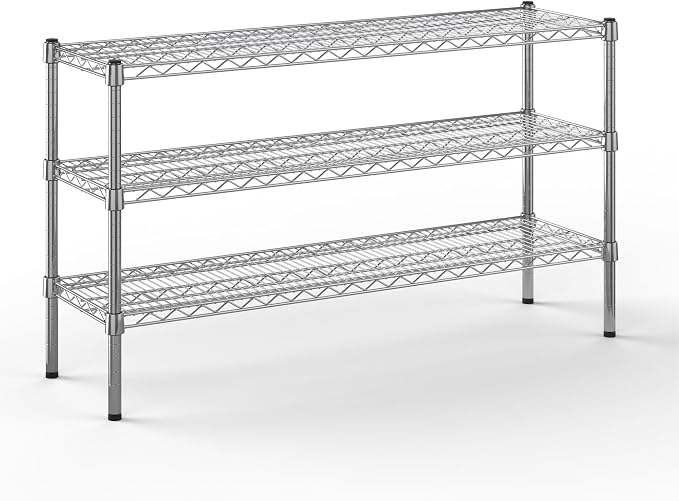 14" Deep x 48" Wide x 27" Height Wire Shelving Kit | 3-Tier | NSF Commercial by Regal+Altair