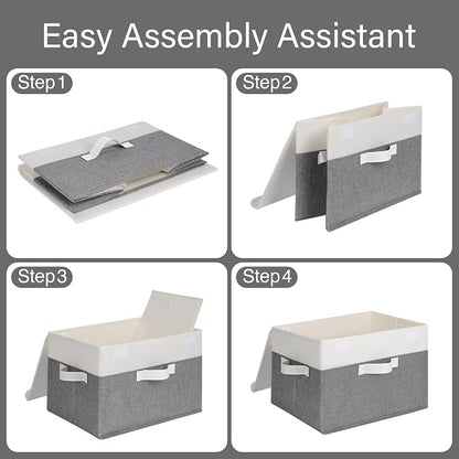 GRANNY SAYS Fabric Storage Boxes, Keepsake Box, Large Storage Bins - Image 8