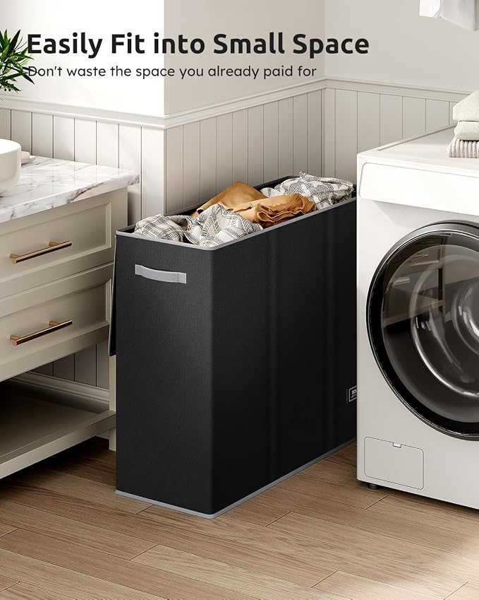 SOLEDI 180L Laundry Hamper 3 Section, Extra Large Laundry Hamper - Image 7