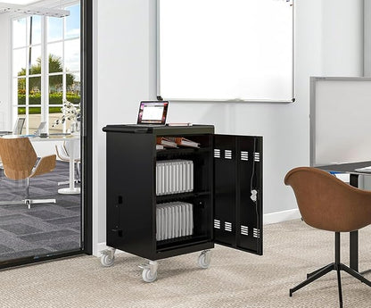 Laptop Charging Cart, 32 Devices Tablet Storage Carts - Image 9