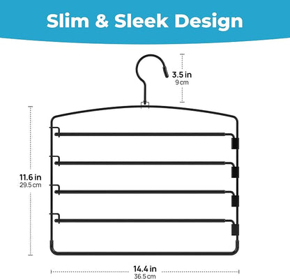 Fontaines Luxury 5 Tier Pants Hangers 4 Pack - Image 7