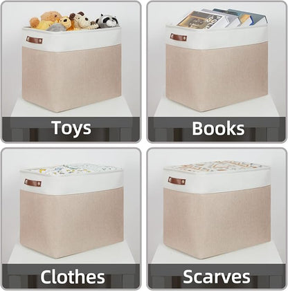 HNZIGE Large Fabric Storage Basket - Image 3