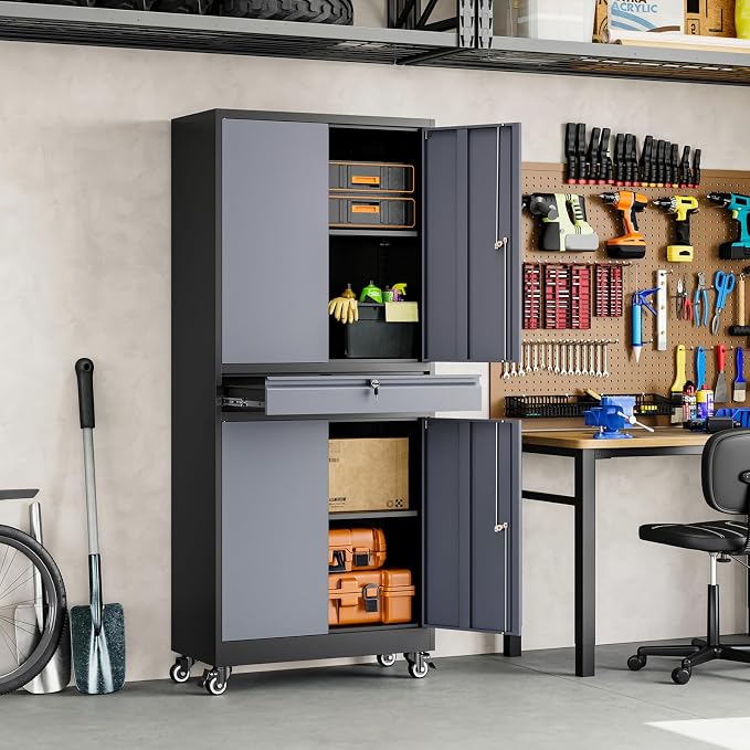 Yizosh Metal Garage Storage Cabinet - Image 6
