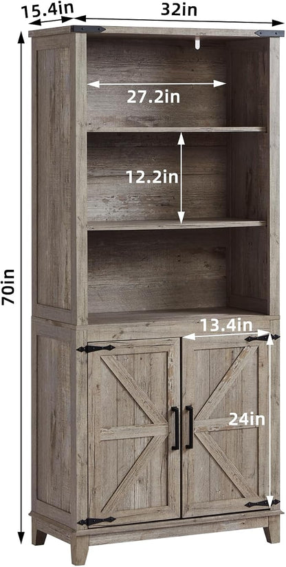 5 Tier Bookshelf 70in Tall Bookcase - Image 3