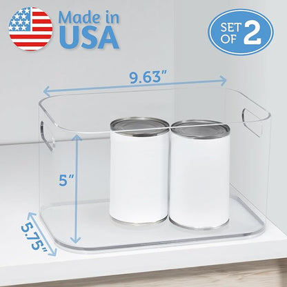 STORi Bliss 10" x 6" Open Clear Pantry Organizer Bin, Plastic Containers - Image 5