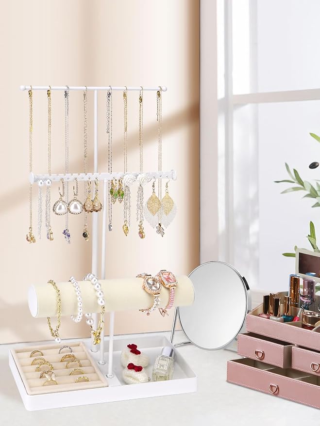 Cirhy Jewlery Holder Necklace Stand, Adjustable Necklace Holder - Image 5