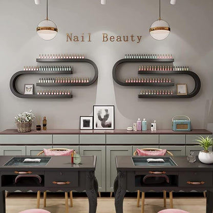 Wall Mounted Shelf Nail Polish Bottle Display Rack, U-Shaped Essential Oil - Image 3
