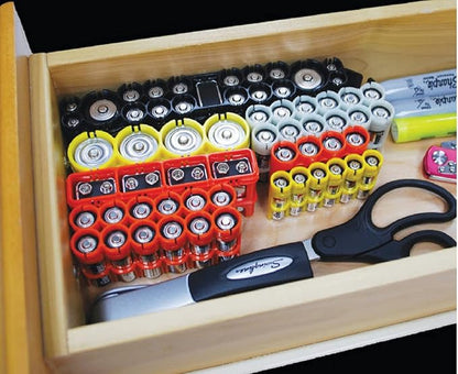 Storacell by Powerpax Slimline AAA Battery Storage Caddy, Holds 4 Batteries - Image 3