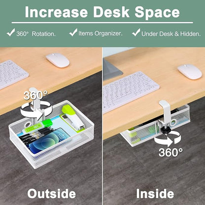 ROSYLINE Clamp On Desk Organizer - Image 3