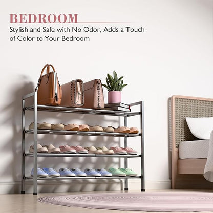 Bumusty 4-Tier Expandable Shoe Rack - Image 4
