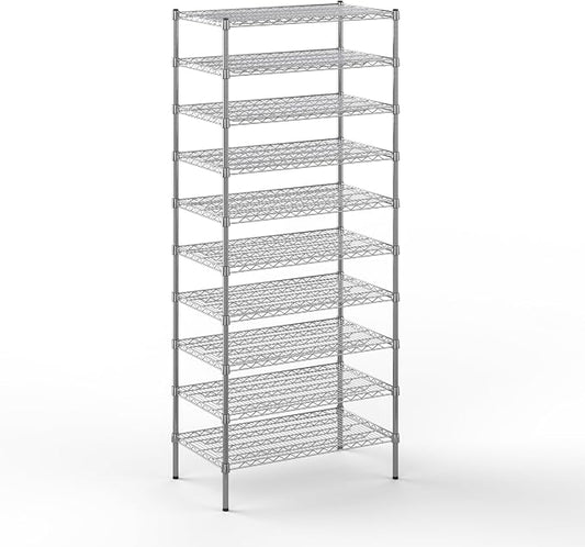 21" Deep x 36" Wide x 86" Height Wire Shelving Kit | 10-Tier | NSF Commercial by Regal+Altair