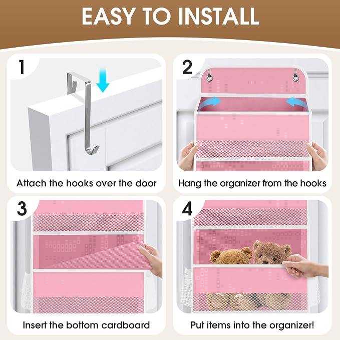 2 Pack Over The Door Organizer Hanging Storage Organizers - Image 3