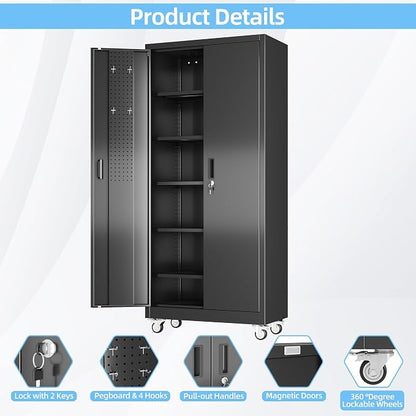 Metal Garage Storage Cabinet - Image 6