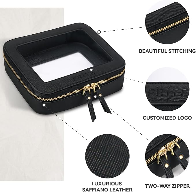 Prite Clear Makeup Bag Set for Women Portable Clear Makeup Bag Cute Waterproof - Image 3