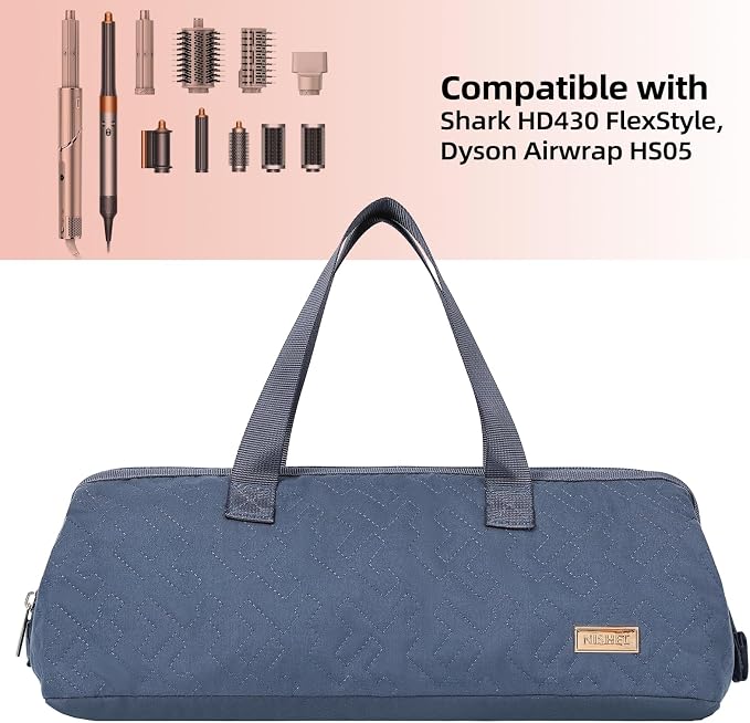 NISHEL Hair Tools Travel Carrying Bag, Portable Hair Air Wrap Dryer Case - Image 4