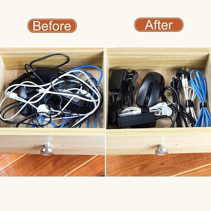 150PCS 8 Inch Reusable Cable Ties Wire Ties Cord Organizer Cable Organizer - Image 4