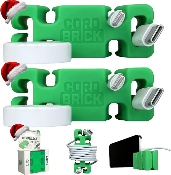 CordBrick Stocking Stuffers for Adults Cord Management Weighted Cord Holder by CordBrick
